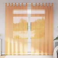 Gordijnen met lus 2 st 140x225 cm oranje