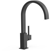 Keukenkraan Tres Top | Opbouw | 360° Draaibaar | Mengkraan | 1-hendel | Vierkant | Zwart mat