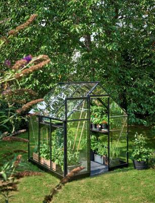 Qube 66 zwart gecoat veiligheidsglas 3 mm - Royal well