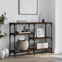 Wandtafel 102x29x75 cm bewerkt hout bruin eikenkleur - thumbnail