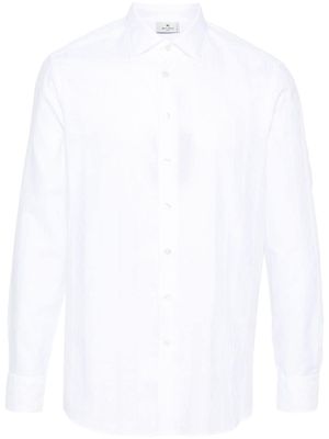 ETRO chemise à rayures en jacquard - Blanc