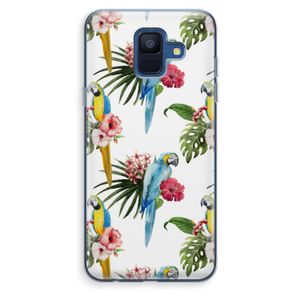 Kleurrijke papegaaien: Samsung Galaxy A6 (2018) Transparant Hoesje