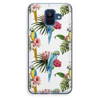Kleurrijke papegaaien: Samsung Galaxy A6 (2018) Transparant Hoesje