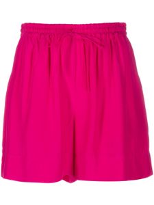 P.A.R.O.S.H. short en soie à taille haute - Rose