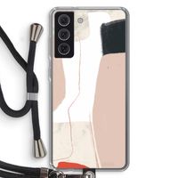 Lava: Samsung Galaxy S21 FE Transparant Hoesje met koord