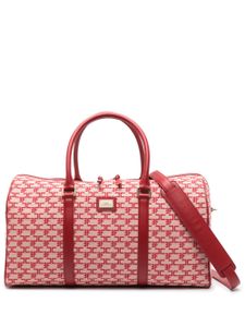 Elisabetta Franchi sac de voyage à motif monogrammé - Rose