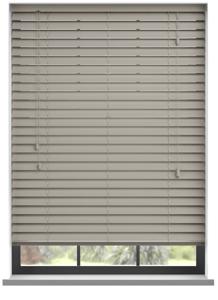 Aluminium jaloezie met koord - Licht Grijs Mat