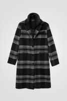 Lange jas met gewatteerde binnenvoering - BLACK - L