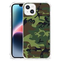 Apple iPhone 14 Plus Doorzichtige Silicone Hoesje Army Dark