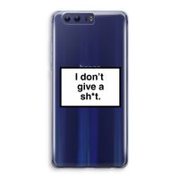 Don't give a shit: Honor 9 Transparant Hoesje