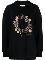 Stella McCartney hoodie en coton à logo imprimé - Noir