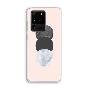 Marmeren cirkels: Samsung Galaxy S20 Ultra Transparant Hoesje