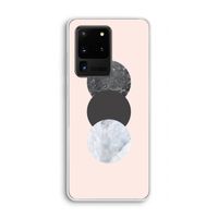 Marmeren cirkels: Samsung Galaxy S20 Ultra Transparant Hoesje