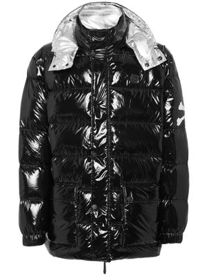Philipp Plein doudoune à capuche amovible - Noir