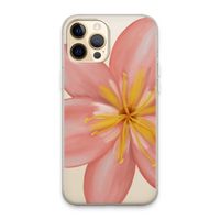 Pink Ellila Flower: iPhone 13 Pro Max Transparant Hoesje