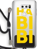Habibi Blue: LG V30 Transparant Hoesje met koord