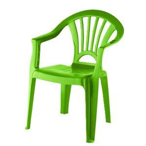 Camping Kinderstoel van kunststof - groen - 37 x 31 x 51 cm