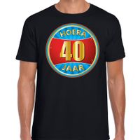 Verjaardagscadeau shirt hoera 40 jaar voor zwart voor heren 2XL  -