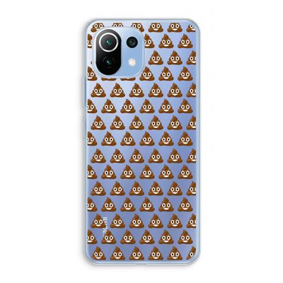 Poop emoji: Xiaomi Mi 11 Lite Transparant Hoesje