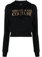 Versace Jeans Couture hoodie en coton à logo strassé - Noir - thumbnail