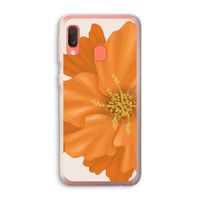 Orange Ellila flower: Samsung Galaxy A20e Transparant Hoesje