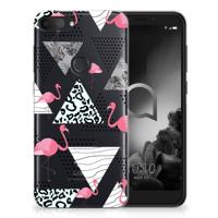 Alcatel 1S (2019) | TPU Hoesje | Flamingo Triangle