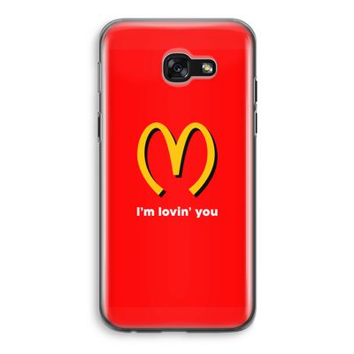 I'm lovin' you: Samsung Galaxy A5 (2017) Transparant Hoesje