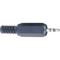 BKL Electronic 1107002 Jackplug 2.5 mm Stekker, recht Aantal polen: 3 Stereo Zwart 1 stuk(s)