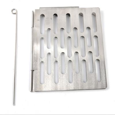 Roestvrijstaal vouwen barbecue netto draagbare BBQ picknick accessoires maat: L 35 8 x20CM