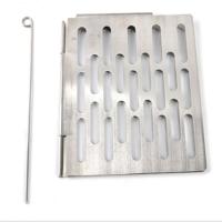 Roestvrijstaal vouwen barbecue netto draagbare BBQ picknick accessoires maat: L 35 8 x20CM