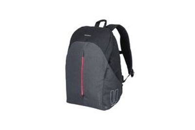 Basil b-safe commuter nordlicht - compacte fietsrugzak voor elektrische fiets - 13l - zwart