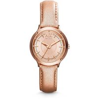 Horlogeband Armani Exchange AX5421 Leder Rosé 14mm