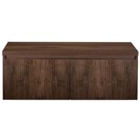 Frozen 3D Badmeubelset 120 cm - Greeplijst in Kleur - Inclusief Wastafelbovenblad Dark Oak