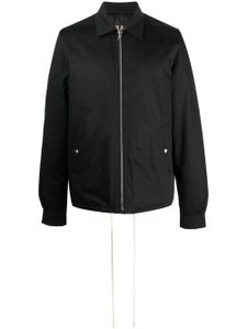 Rick Owens coupe-vente zippé à col pointu - Noir