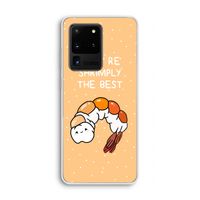 You're Shrimply The Best: Samsung Galaxy S20 Ultra Transparant Hoesje