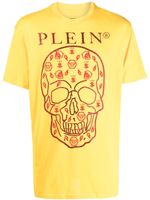 Philipp Plein t-shirt à imprimé tête de mort - Jaune - thumbnail