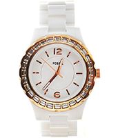 Horlogeband Fossil CE1068 Keramiek Wit 20mm