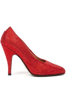 Maison Margiela escarpins Tabi 110 mm à ornements strassés - Rouge