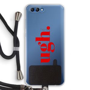 Ugh: Honor 10 Transparant Hoesje met koord