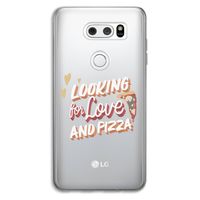 Pizza is the answer: LG V30 Transparant Hoesje