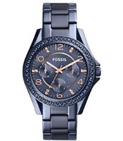 Horlogeband Fossil ES4294 Roestvrij staal (RVS) Blauw 18mm - thumbnail