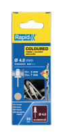 Rapid Blindklinknagels Gebroken Wit | Ø4 x 10 mm | Incl. Boor | 50 Stuks - 5001464