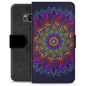 Samsung Galaxy S8+ Premium Wallet Hoesje - Kleurrijke Mandala