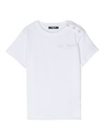 Balmain Kids t-shirt en coton à logo imprimé - Blanc