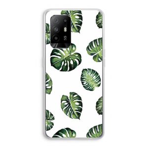 Tropische bladeren: Oppo A94 5G Transparant Hoesje