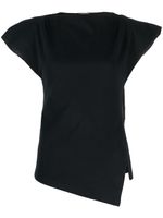 ISABEL MARANT t-shirt asymétrique Sebani à design matelassé - Noir