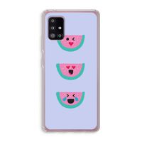 Smiley watermeloen: Samsung Galaxy A51 5G Transparant Hoesje