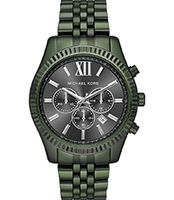 Horlogeband Michael Kors MK8604 Roestvrij staal (RVS) Groen 22mm - thumbnail