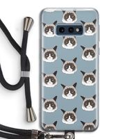 It's a Purrr Case: Samsung Galaxy S10e Transparant Hoesje met koord