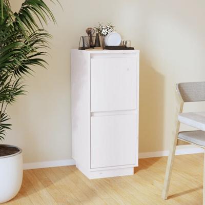 Dressoir 31,5x34x75 cm massief grenenhout wit